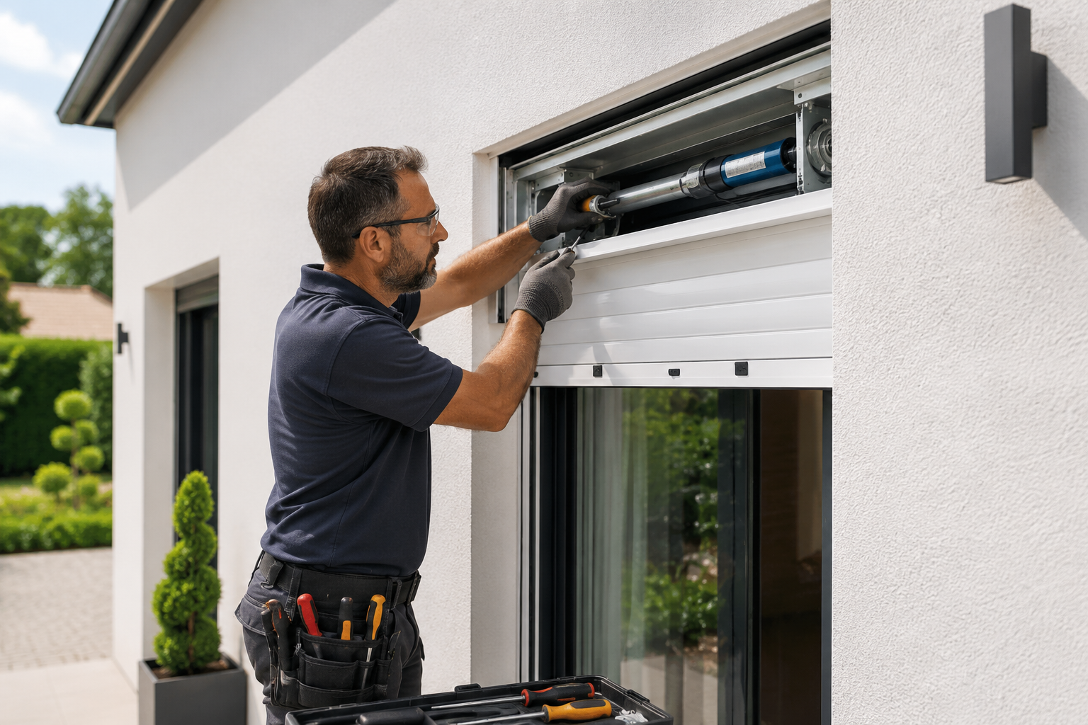 Modification bloc-baie motorisation Paris